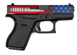 Glock 42 Cerakote American Flag Slide